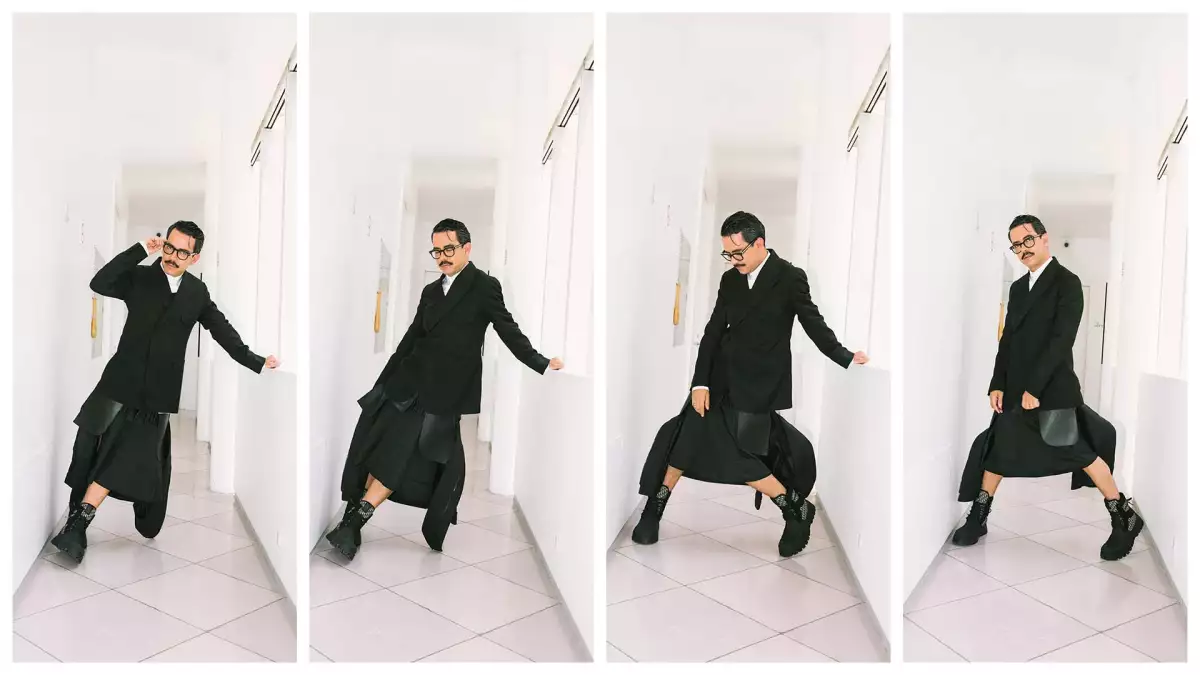 Manolo Caro retratado por Anylú Hinojosa-Peña en el Hotel Condesa DF. 