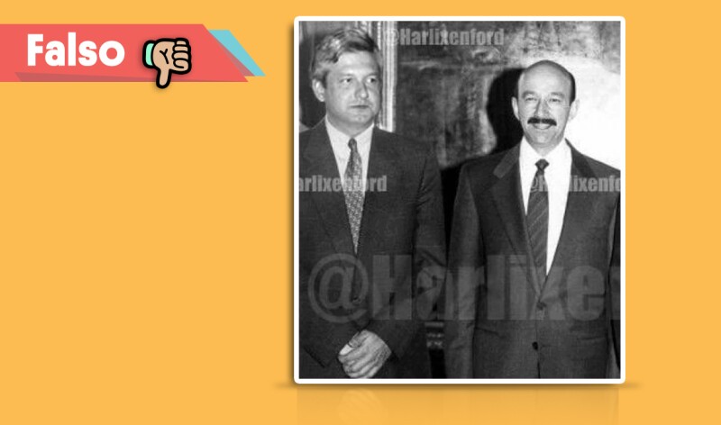 Foto falsa Amlo - Salinas