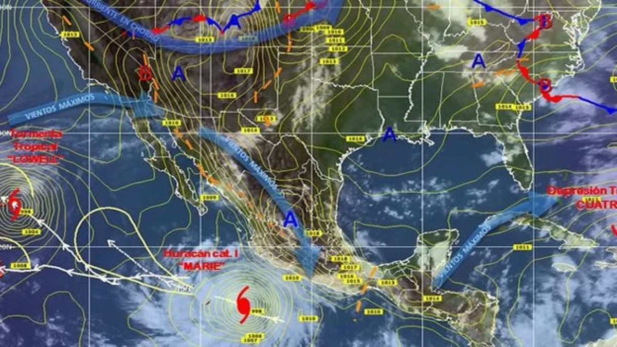 Marie, Lowell, tormenta tropical 4,