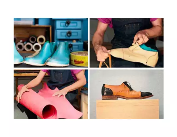 En su taller en Querétaro, Martín nos contó cada paso de este proceso, que va desde tomarle las medidas al cliente hasta hacer las agujetas, y tarda de seis a ocho días en hacer un par de zapatos.