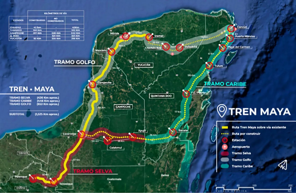 Tren Maya generará conectividad en Península de Yucatán