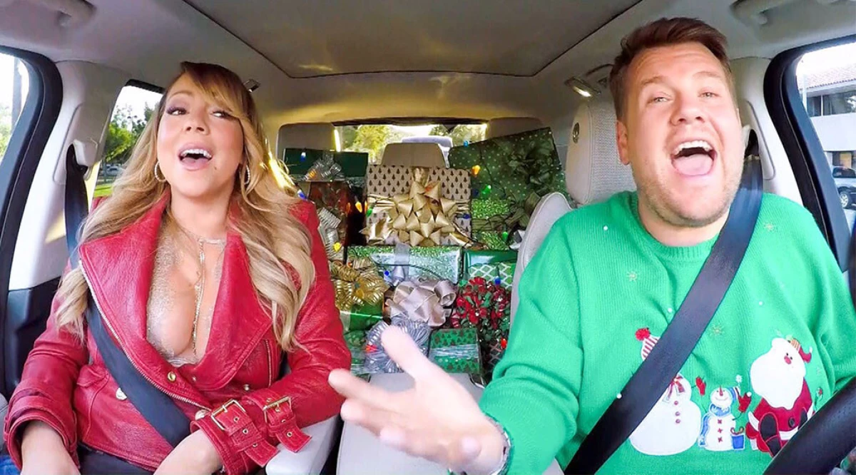 James Corden y Mariah Carey