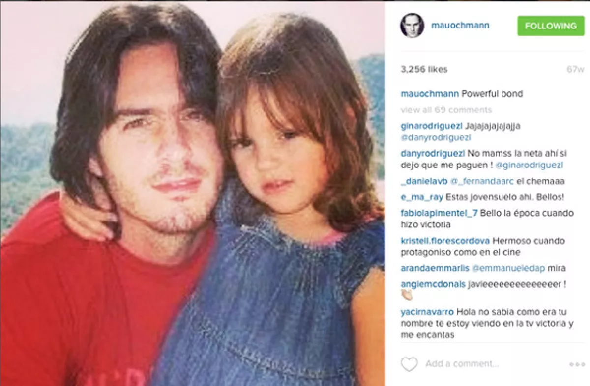 Desde siempre, Mauricio ha presumido a su hija en sus redes sociales.