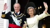 Juan Carlos de España y la reina Sofía