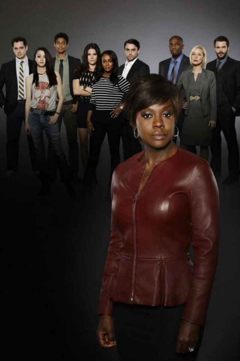 Viola Davis, Karla Souza y el elenco de "How to get away with murder".