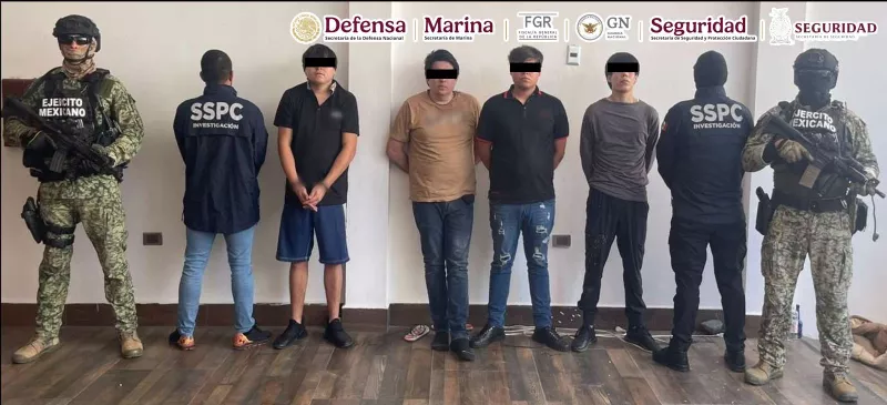 Detienen a cuatro operadores de "Los Chapitos" en Sinaloa