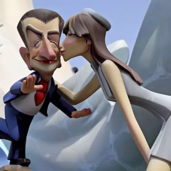 Caricaturas de cartón satirizan la realidad española y mundial en Valencia