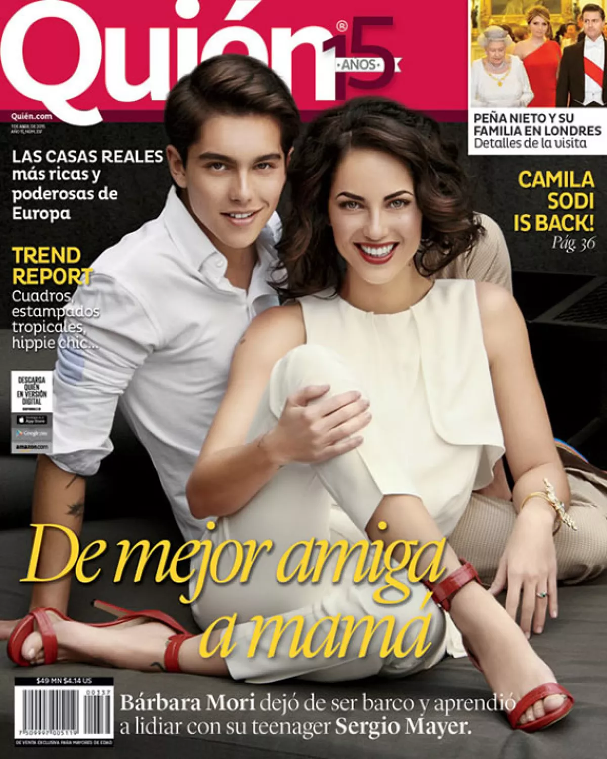 Bárbara y Sergio posaron para Quién®.