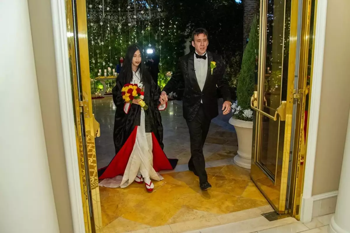 Boda Riko Shibata y Nicolas Cage
