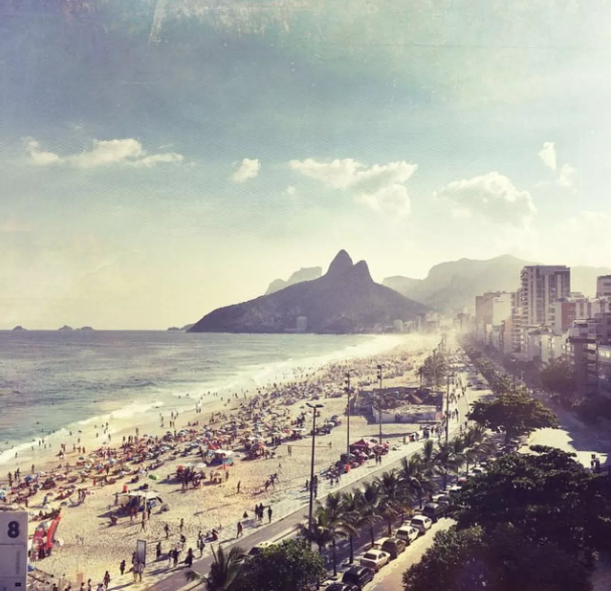 Ahora la pareja se encuentra en Copacabana, Brasil.