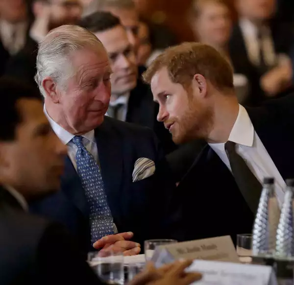 El príncipe Carlos y el príncipe Harry