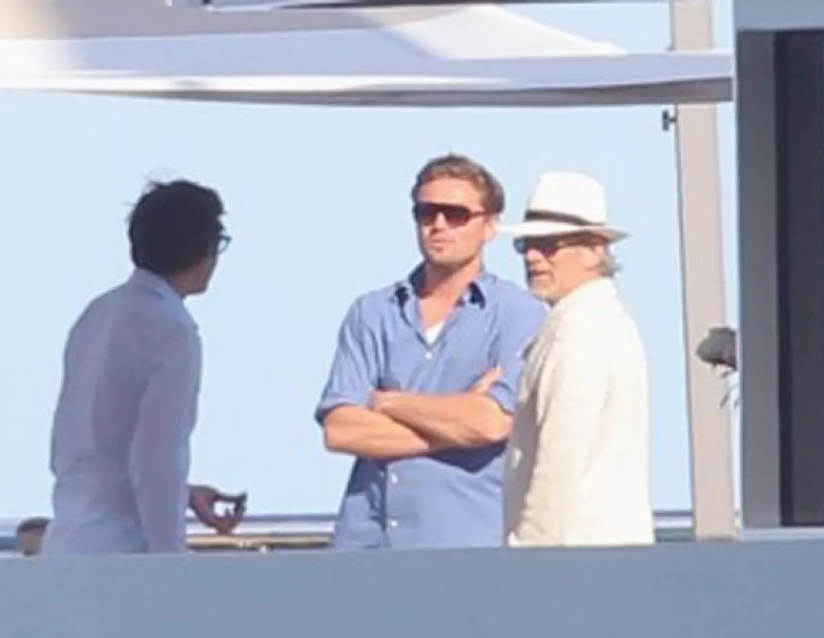 Leo con su gran amigo Steven Spielberg.