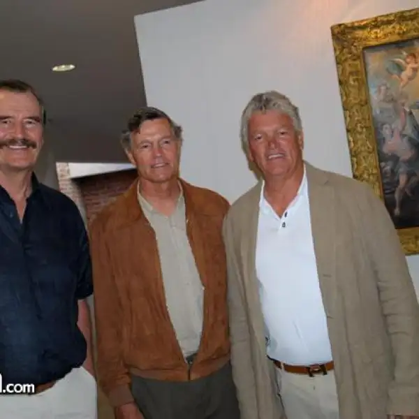 Vicente Fox,Steve Hilton y Barrón Hilton