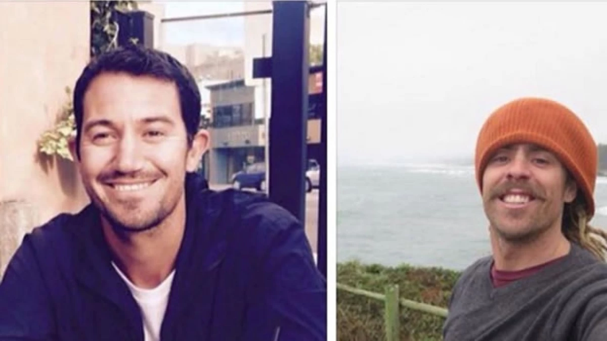 Dean Lucas (izquierda) y Adam Coleman, que desaparecieron durante una visita a México