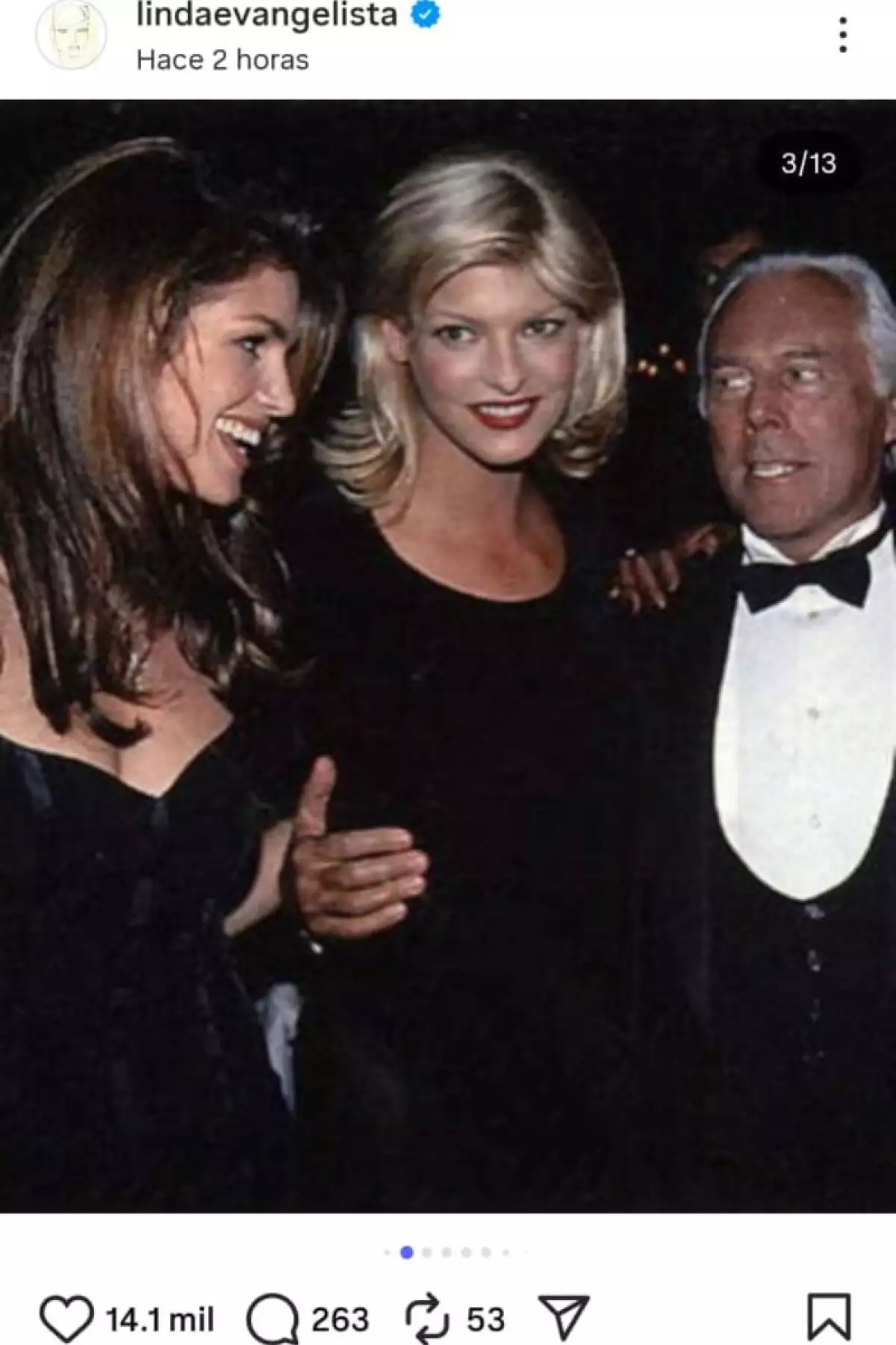 Despedida a Giorgio Armani de las supermodelos