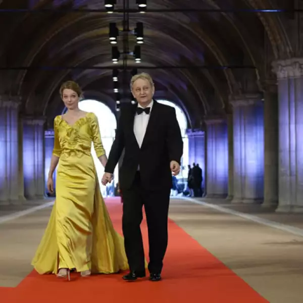 Mayor Eberhard van der Laan y su esposa.