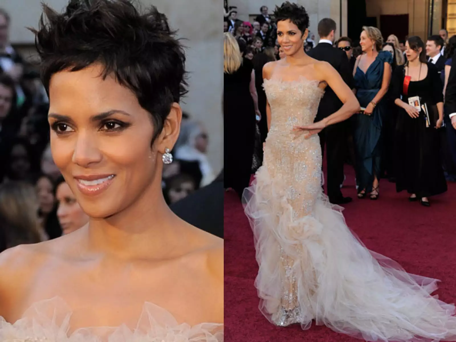 Halle Berry en Marchesa.