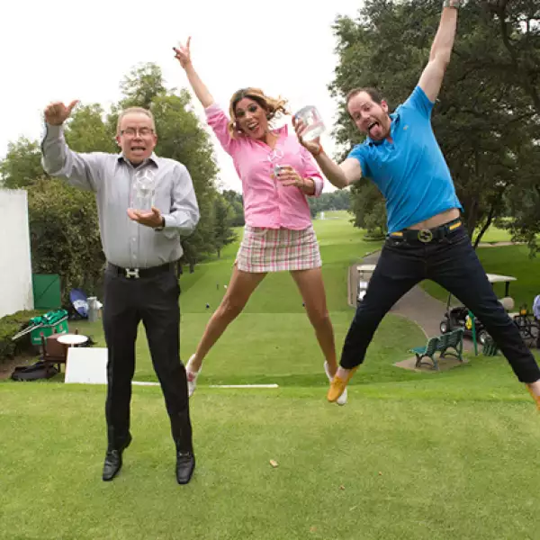 Hugo Burgos, Yolanda Thomas y Pablo Arquet