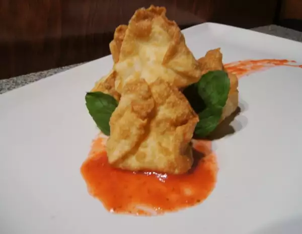 Trufas wonton de vainilla