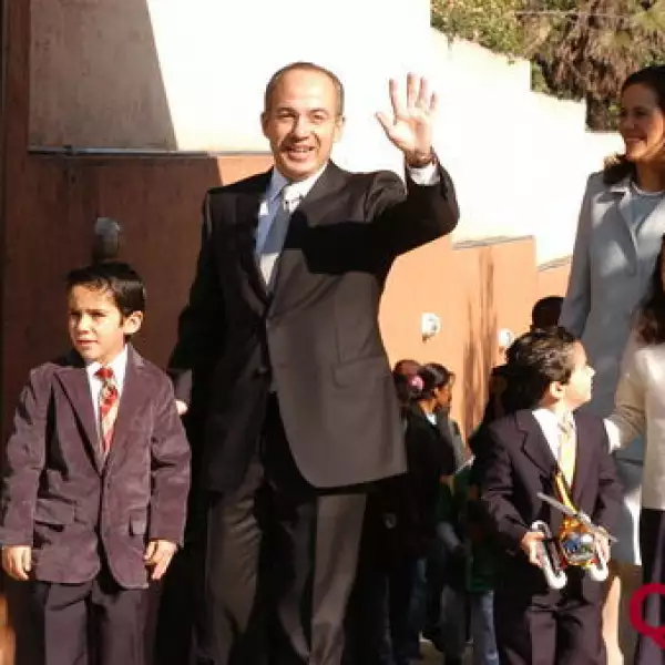 Margarita Zavala, Felipe Calderón, Luis Felipe Calderón, Juan Pablo Calderón, María Calderón
