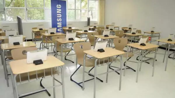 El espacio cuenta con tabletas y pizarrones interactivos. (Foto: Tomada del Twitter de Samsung)