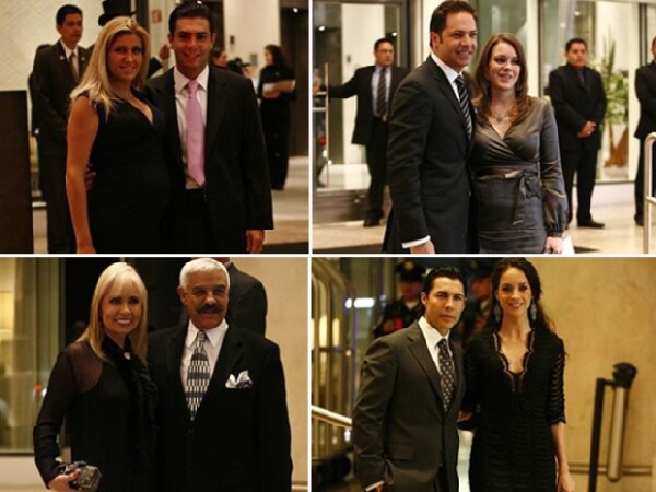 Los invitados a la boda llegaron puntuales. Paulina Díaz Ordaz y su pareja, Jan y su mujer; Carla Estrada y su acompañante, así como Susana González y su pareja.