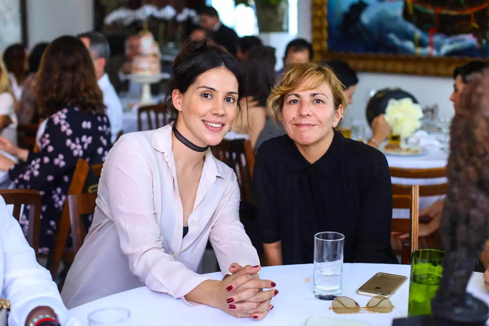 Comida de los patronos de arte de la Bienal