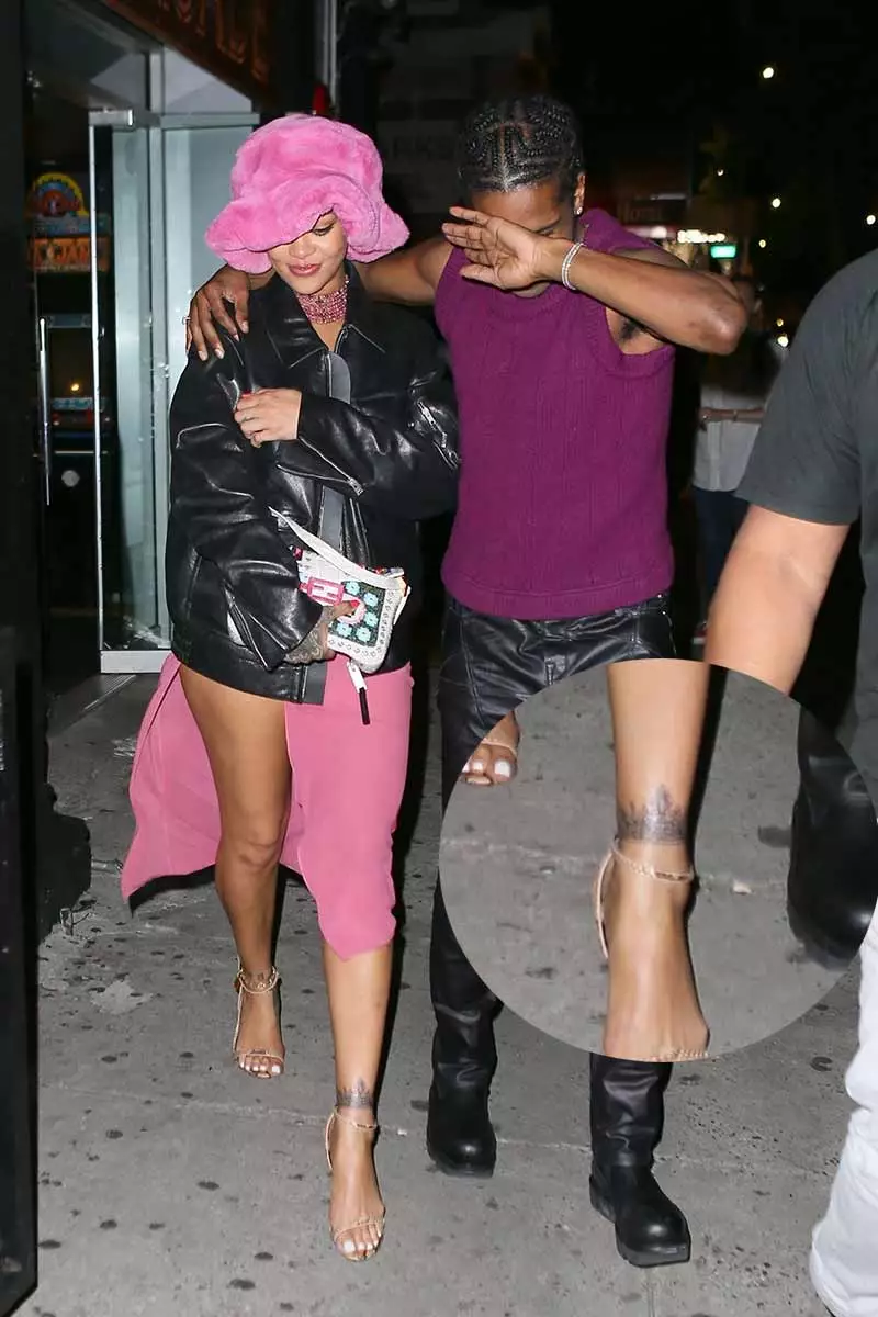 Rihanna y A$AP Rocky saliendo de su date en Nueva York.