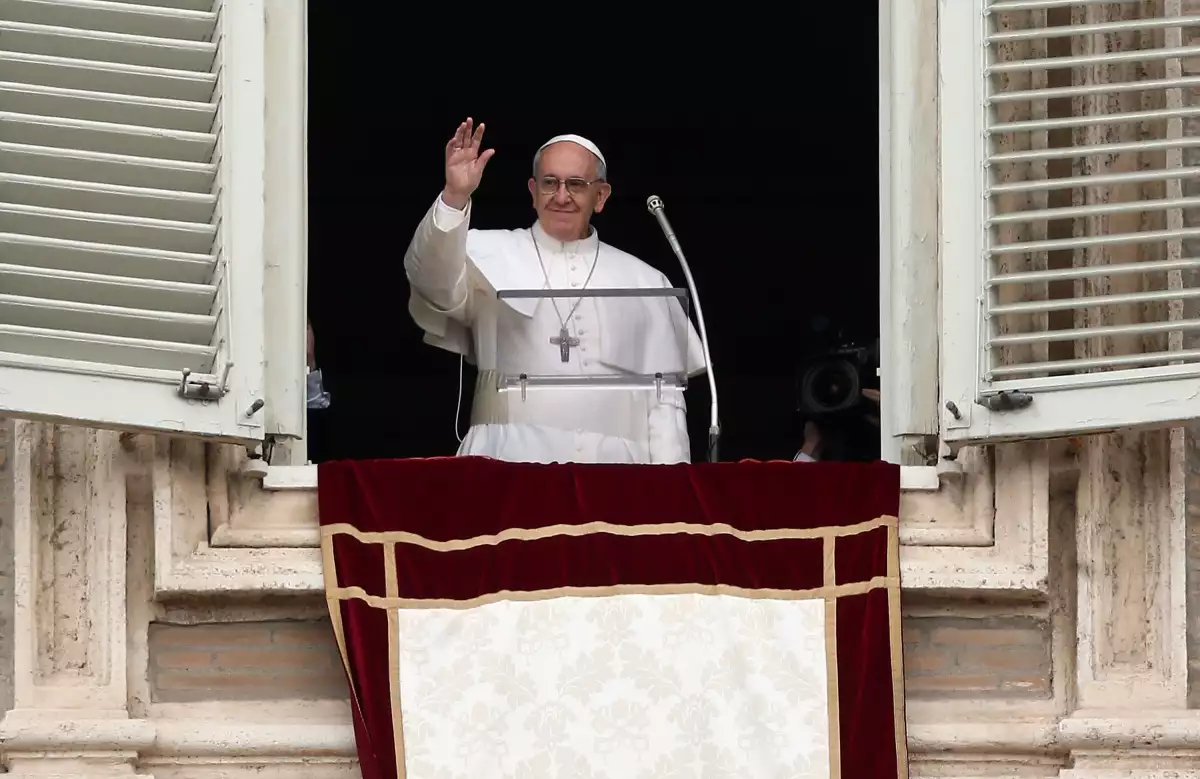 Pope Francis Gives His First Angelus Blessing To The Faithful