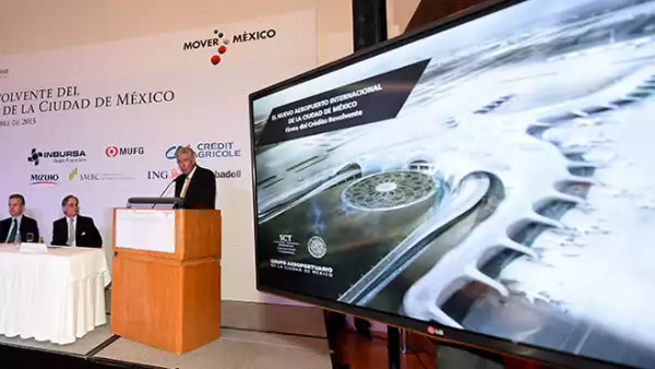 Firma Crédito por 3,000 mdd par el Nuevo Aeropuerto