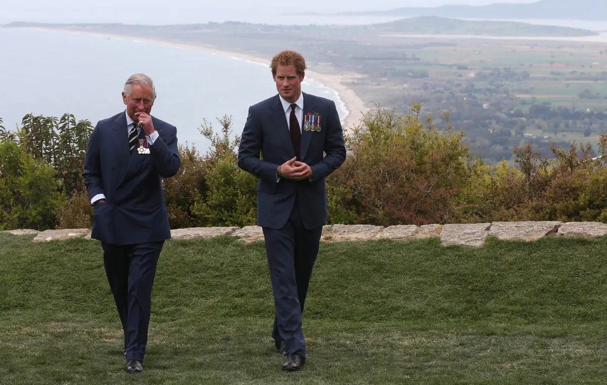 Rey Carlos III y príncipe Harry