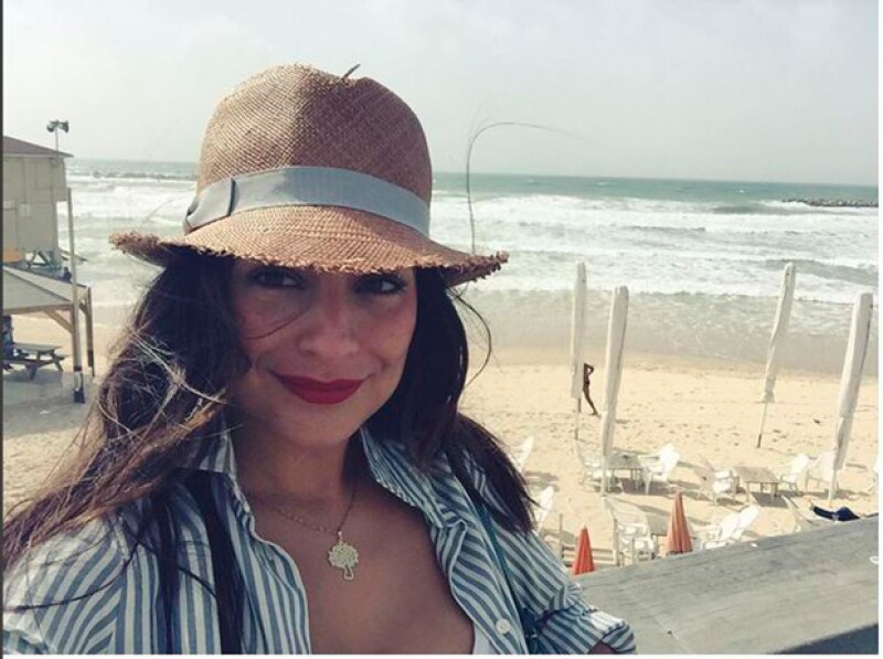 Ana Brenda desde el mar Mediterráneo.