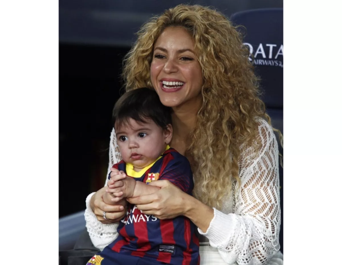 Shakira y el pequeño Milan son los fans #1 de Gerard Piqué durante sus partidos.