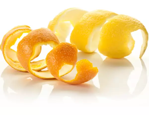 Mascarilla de cáscara de naranja y limón.