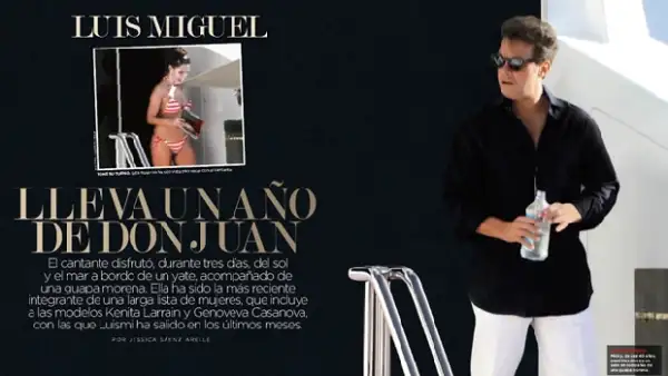 La revista Quién publicará a partir del martes las imágenes de la última conquista de Luis Miguel. Desde que rompió con Aracely, Micky ha salido con varias mujeres, entre ellas Genoveva Casanova.