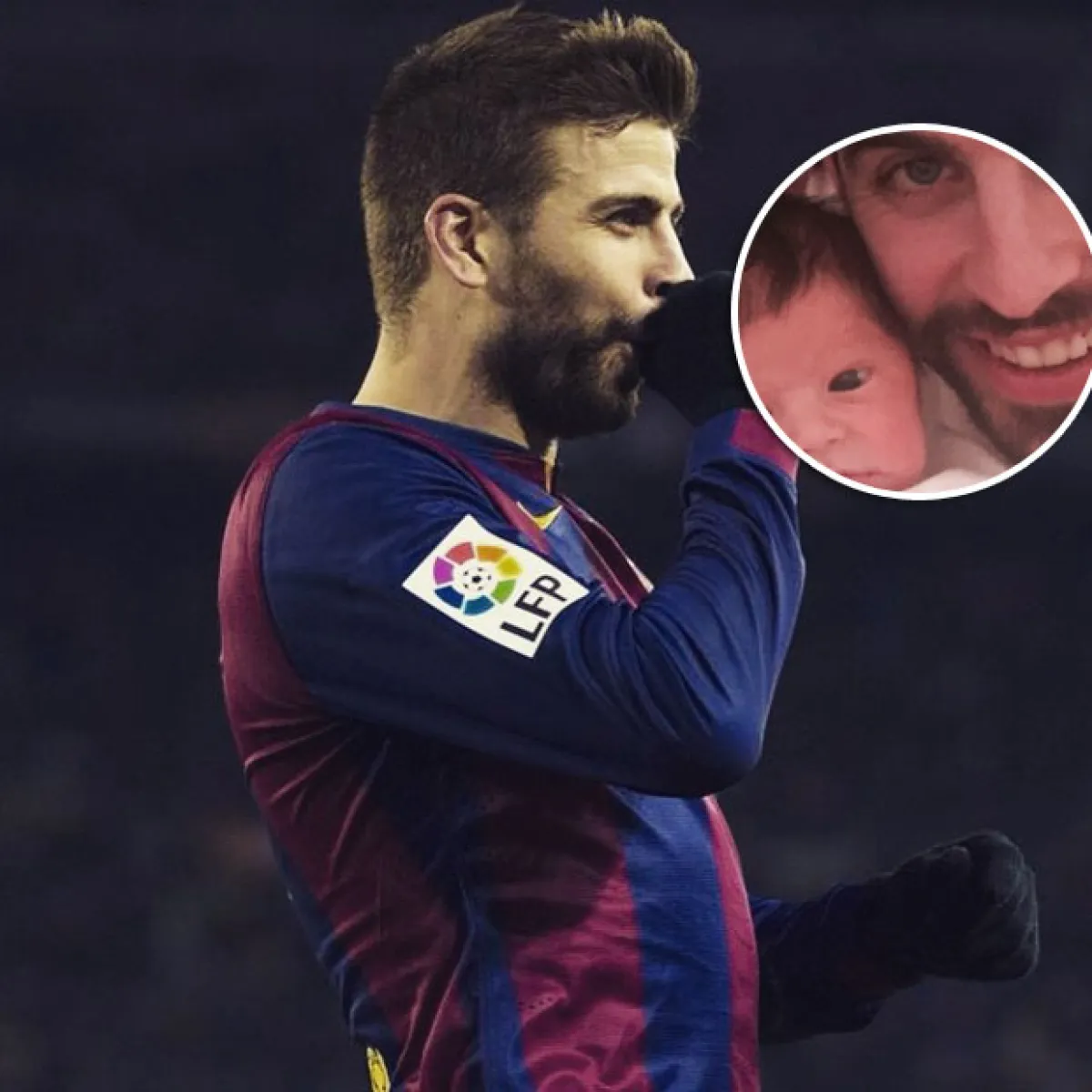 Piqué anotó la semana pasada el primer gol dedicado a su segundo hijo.