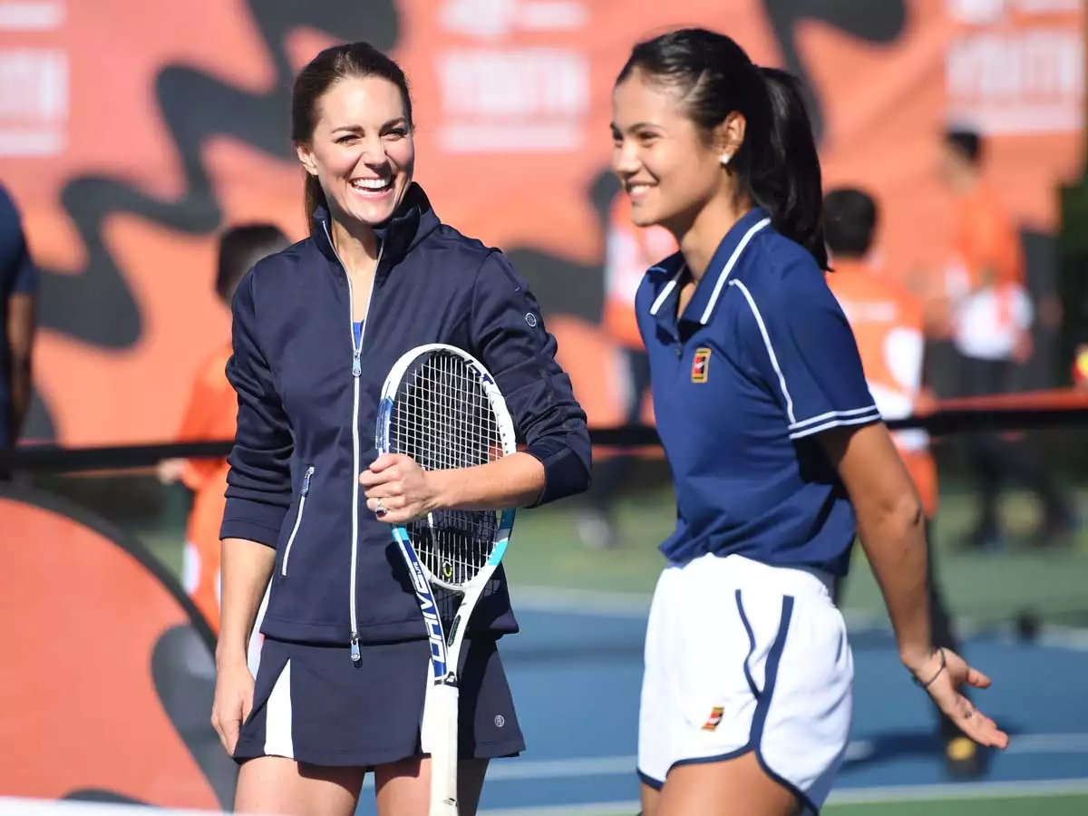 Kate Middleton con Emma Raducanu