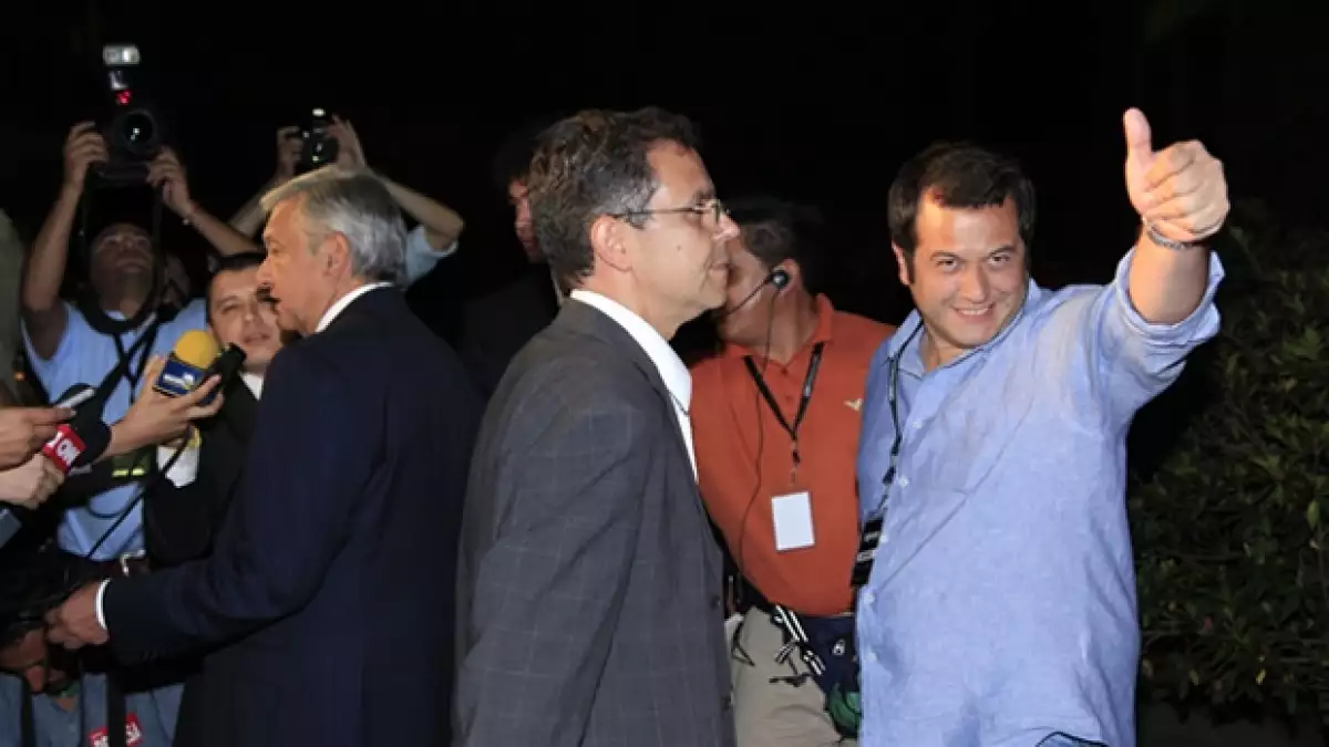 José Ramón López Beltrán visitó Expansión junto con su padre para los foros que CNNMéxico hizo con todos los candidatos.