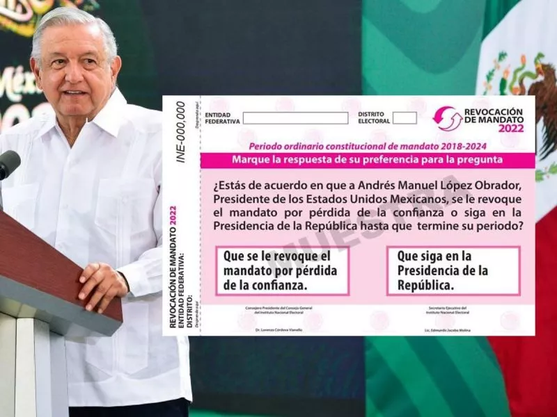 Obrador y pregunta para la revocación