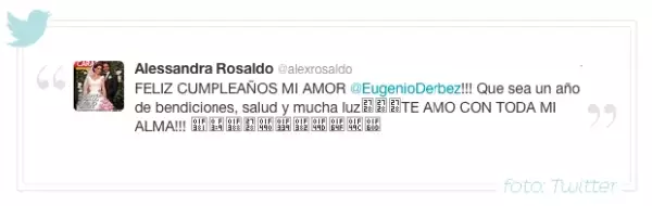 Alessandra Rosaldo escribió unas palabras a su esposo por su cumpleaños.