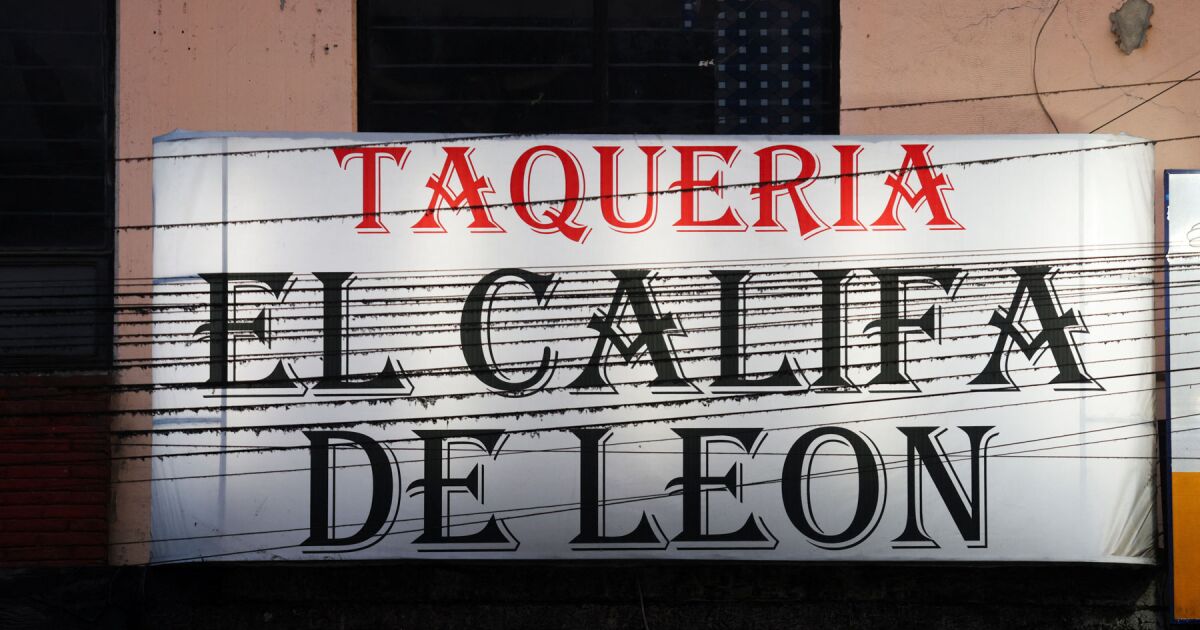 Taco'yu haute cuisine rehberine getiren taqueria El Califa de León