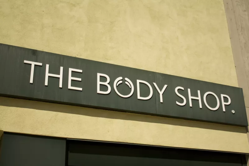 The body shop signage