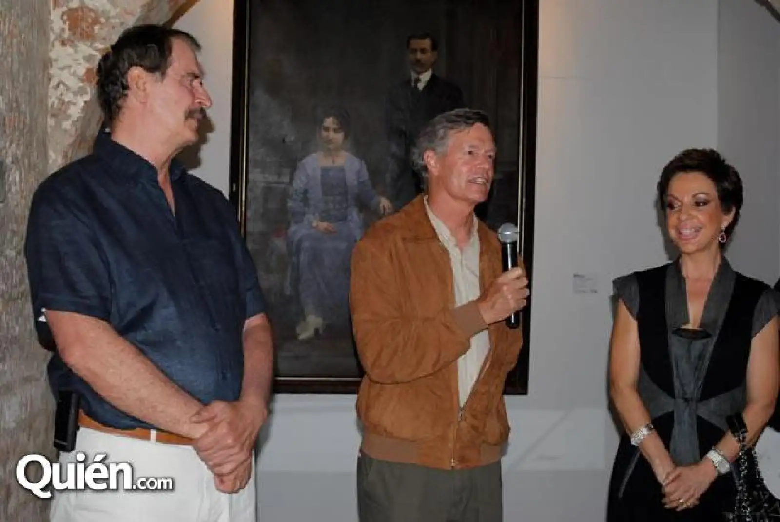Vicente Fox,Steve Hilton y Martha Sahagún
