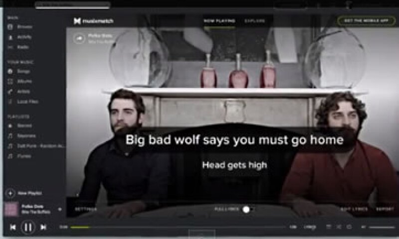 La aplicación incluirá un nuevo botón para activar la función Letra. (Foto: Cortesía Spotify)