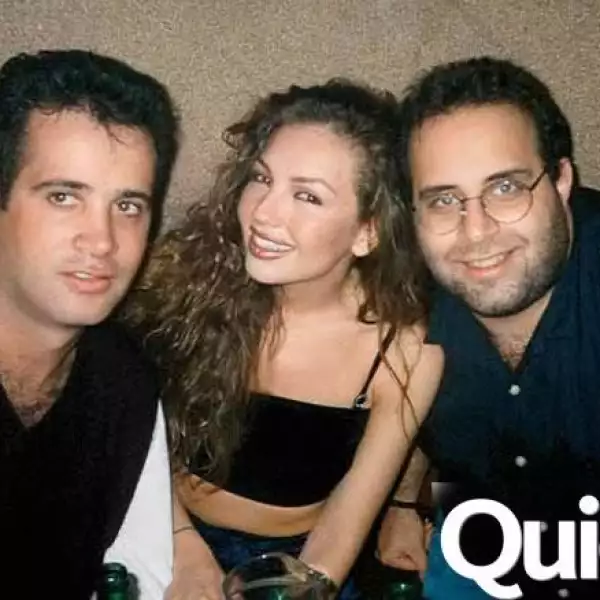 Roberto Slim y Thalía.