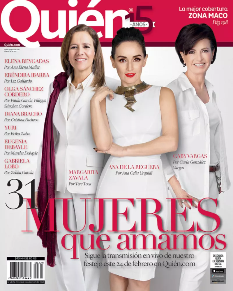 Por quinto año celebramos a aquellas mujeres que por su tenacidad, audacia y fortaleza empoderan al género. En portada Margarita Zavala, Ana de la Reguera y Gaby Vargas.
