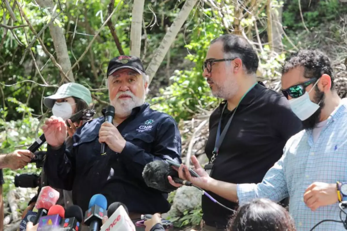 Recorrido en la Barranca de la Carnicería por caso Ayotzinapa