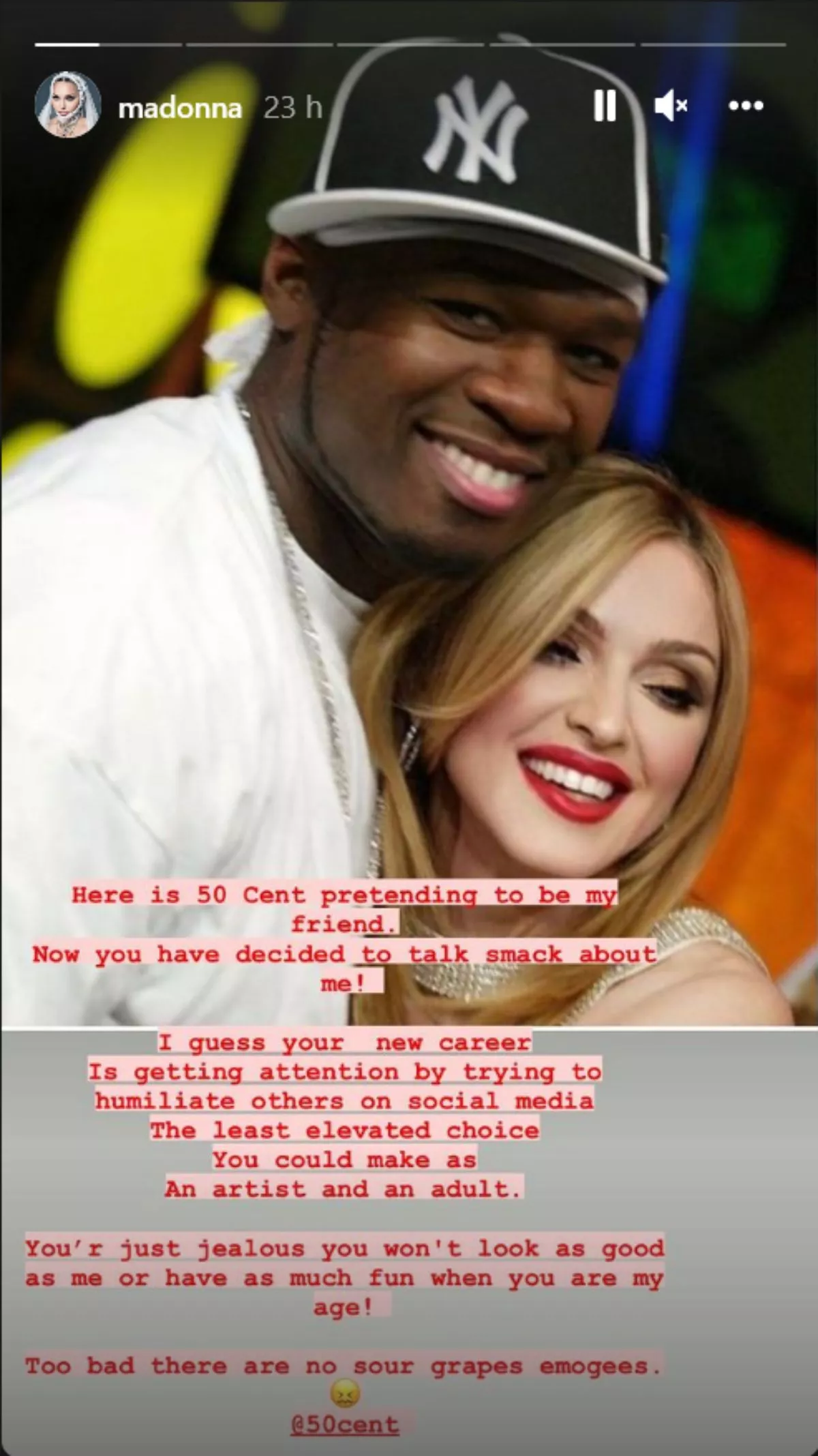 50 Cent y Madonna