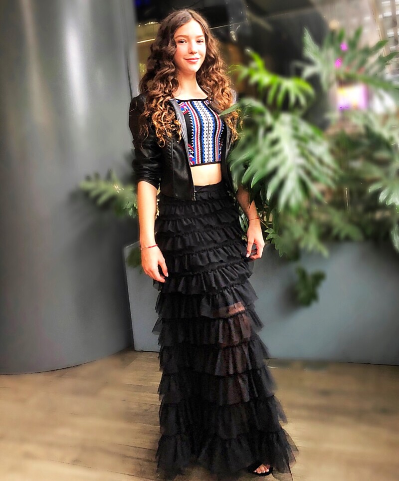 Mia Rubín sobre la red carpet