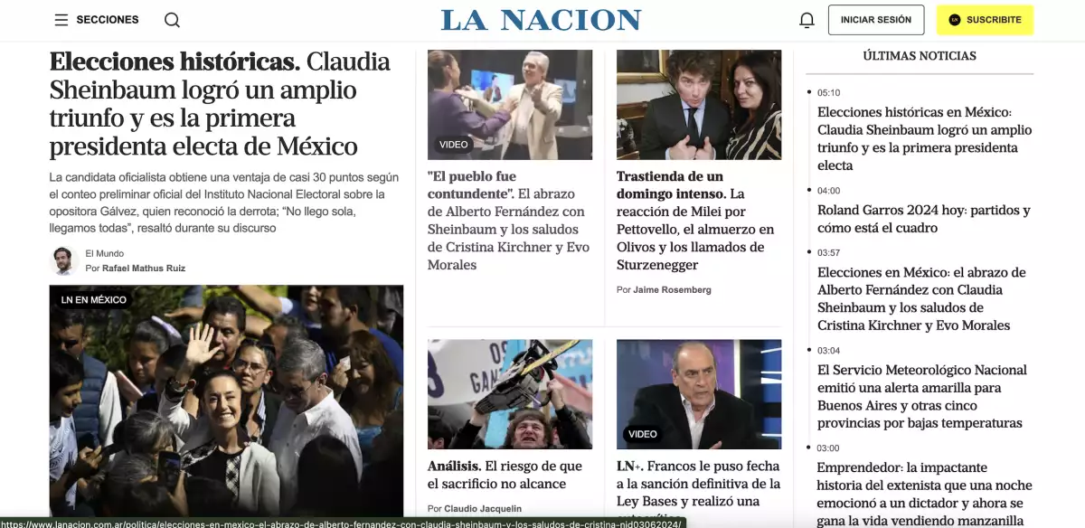 La Nación Sheinbaum